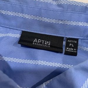 Blue stripped button down